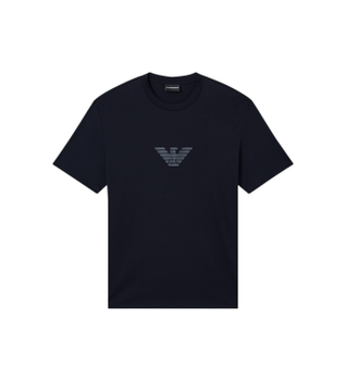 Emporio Armani para hombre. EM004583_AF13669 Camiseta Pima marino (S), Casual, Algodón, Manga corta