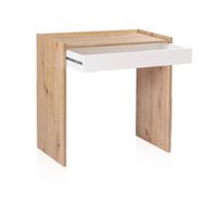 mesa de escritorio con cajon dess melamina blanco artik