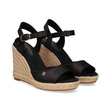 Tommy Hilfiger Sandalias Cuña Mujer - Negro Talla 38