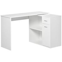 escritorio esquinero blanco tablero de melamina 173  398  74 cm  blanco