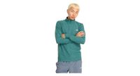 camiseta 1 2 cremallera new balance space dye verde hombre