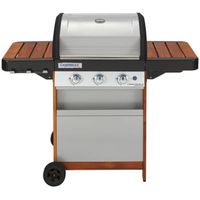 barbacoa de gas woody con 3 fuegos