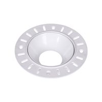 aro empotrable onassis redondo para yeso laminado al4xd11cm policarbonato pc blanco