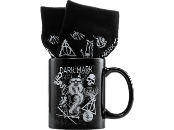 Taza - Pyramid Harry Potter, + Calcetines, Negro