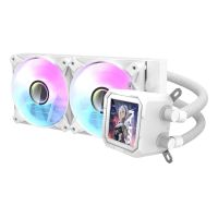 refrigeracion liquida darkflash dv240s 240mm 2 ventiladores argb lcd ips