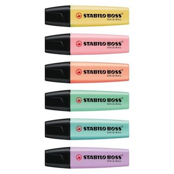 Stabilo Boss Pastel Highlighter Assorted PK6