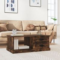 mesa de centromesa auxiliarmesa de cafe madera contrachapada roble ahumado 90x50x35 cm cfw773896