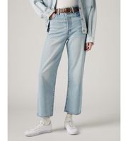 levis para mujer 72693-0055 jeans rectos tobilleros ribcage azul 2631 casual algodon denim sostenible
