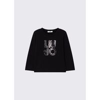 liu jo tops y camisetas t-shirt a mangas largas con estampado para nina