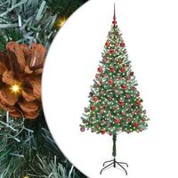 arbol de navidad artificial verde 180 cm pvc y acero vidaxl