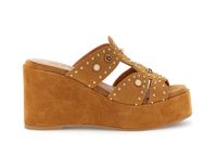 sandalias de cuna de ante con tachuelas y cabujones tan 39