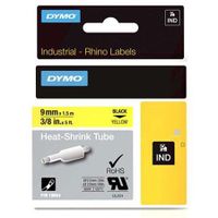 dymo 18054 s0718290 original label tape 9mm x15m black on yellow