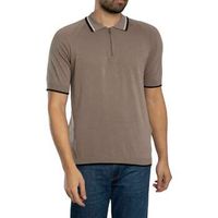 armani exchange polo polo de punto con cremallera para hombre
