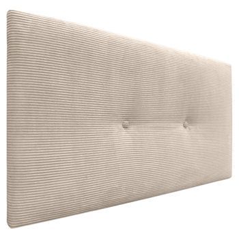 Dhome Cabecero De Pana Liso Con Botones 90x60 Camas 80/90 - Beige