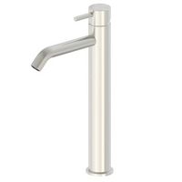grifo mezclador para lavabo de acero inox 316l alto y satinado