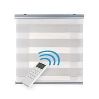 estor enrollable motorizado noche y dia automatico con bateria estores con motor y mando acabados premium gris claro 100 x 250cm