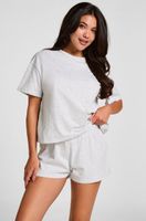 hunkemoller conjunto de pijama de algodon gris