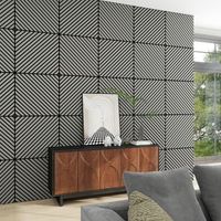 set de 16 paneles acusticos vang 3d 576 m lamas diagonales - roble gris claro neuholz