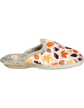 Zapatillas De Casa Destalonadas Cosdam 4538 Beige Con Hojas 37
