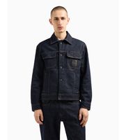 ax armani exchange para hombre xm000343af12284mb001 chaqueta trucker marino xl casual algodon