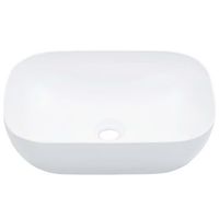 lavabo de bano moderno  lavabo 455x32x13 cm ceramica blanco
