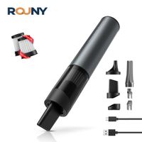 aspiradora de mano para automovil con 6 accesorios succion y soplador sin escobillas de 2 velocidades 70 w tiempo de ejecucion inalambrico de 25 minutos carga tipo c