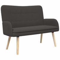 sofa de 2 plazas gris oscuro 115 x 61 x 87 cm boucle vidaxl