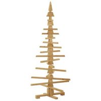 arbol de navidad de madera marron 150 cm madera maciza de pino vidaxl
