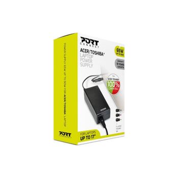 Cargador para portátil Port Designs 900093-ACTO 65 W para Acer y Toshiba