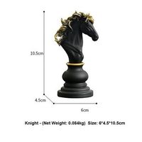 16cm king international chess figurines retro home decorations resin chess pieces board games chess tabletop pendulum ornaments