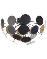 lampara de techo  metal negro