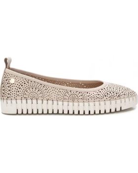 de CARMELA BAILARINA DE PIEL CONFORT Y PLANTILLA EXTRAIBLE BEIGE