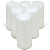 com-fort house- velas blancas  pack velas de 6 unidades  velas 6x15cm  tealight  velas decorativas sin perfume