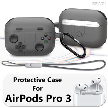 Funda protectora para AirPods Pro3, funda protectora creativa, viene con cordón y gancho para Apple AirPods Pro 3