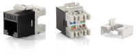 kit 8 uds conector hembra rj45 utp cat6 slim panel keystone