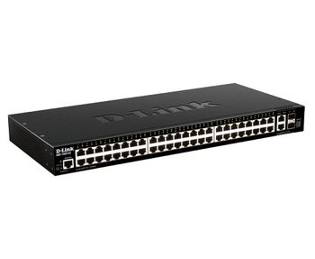 Switch D-Link L3 50 Puertos 10G SFP+ Apilable Administración Web VLAN Negro 1U