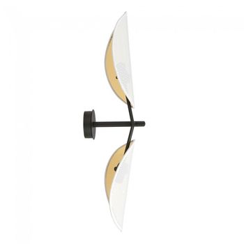 Aplique de pared cano blanco (2 luces)