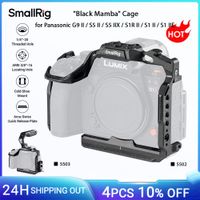 jaula smallrig black mamba para panasonic g9 ii  s5 ii s5 iixs1r iis1 iis1 iie con placa de liberacion rapida para arca-swiss -5502