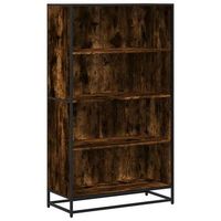 estanteria madera de ingenieria roble ahumado 805x35x139 cm