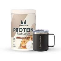 pack cafe helado proteico - 20raciones - black coffee cup  - iced latte