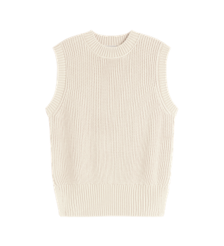 ECOALF para mujer. MCWGAKNHIEDR0649S24-013 Chaleco Hiedra beige (L), Casual, Algodón Orgánico, Sostenible