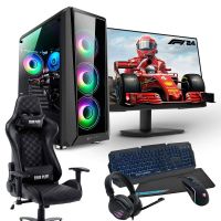 pc racing cosmo pack pc gaming intel core i5-12400f16gb1tb256gb ssdrtx 3050  pantalla 24 fullhd  silla gaming  combo