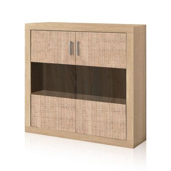 Bodeguero 2 puertas 110 cm melamina tofe - textil