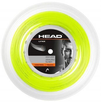 Cordaje Para Raqueta De Tenis Head Lynx Rollo 200m -1.25-amarillo