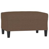 reposapies de tela marron 70x55x41 cm vidaxl