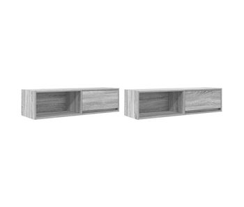 Muebles de tv 2 uds madera ingeniería gris sonoma 100x31x25,5cm