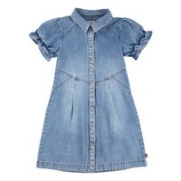 levis vestido western denim dress para nina