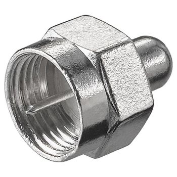 Conector Goobay Tipo F Masculino 75 Ω Acero Inoxidable