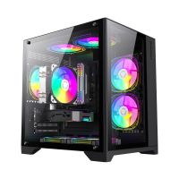 carcasa gamemax infinity mini bk micro torre negro atx