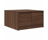 mesa de centro con cajones roble marron 705x70x40 cm